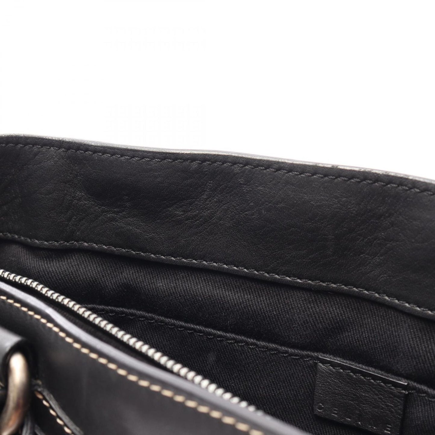 Celine Handbag Boogie Bag Black Leather — view 5
