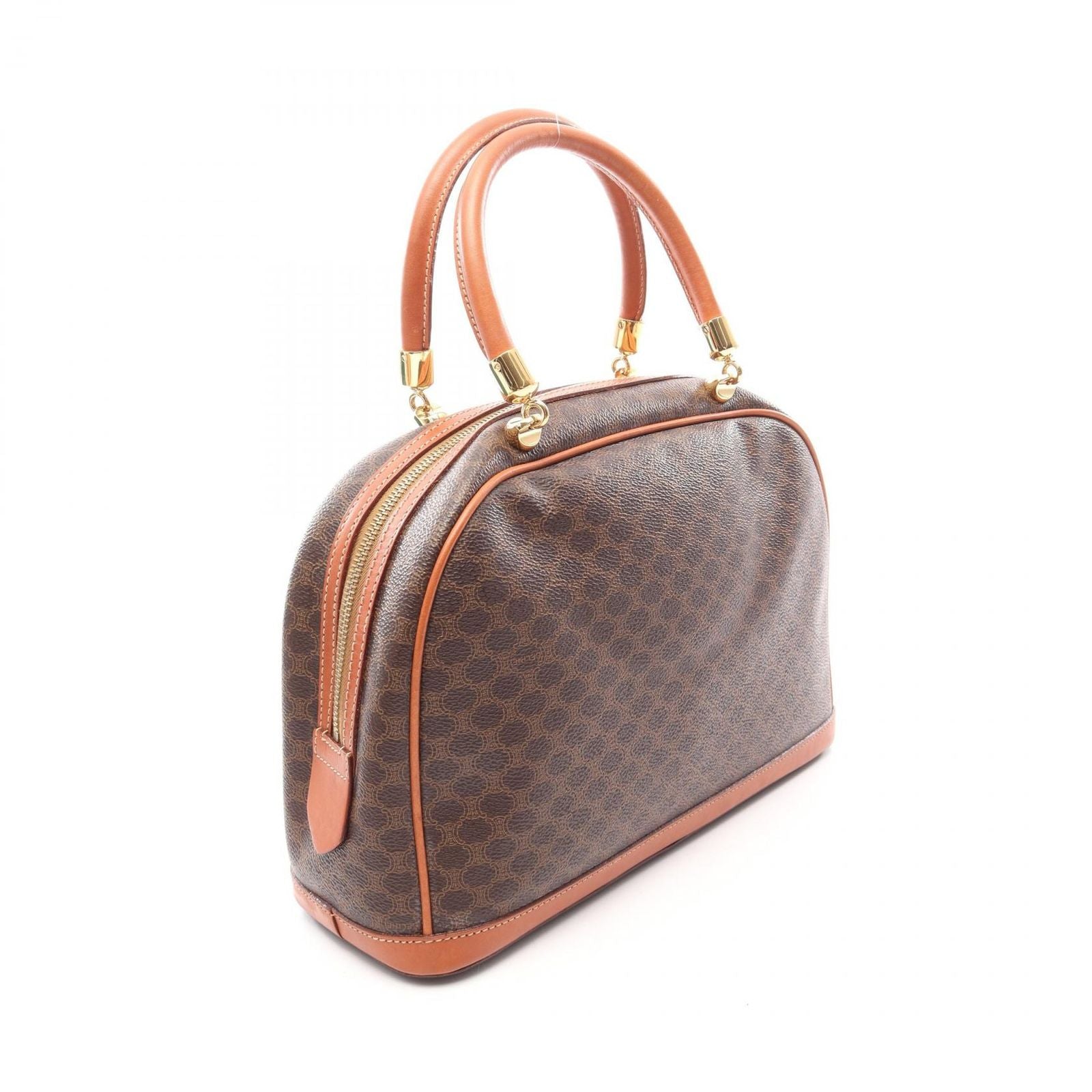 Celine Handbag Macadam Brown Dark Leather — view 2