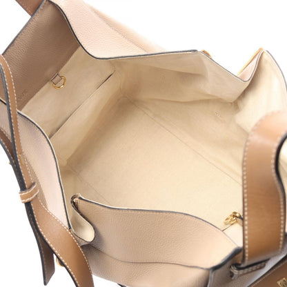 Loewe Handbag Hammock Medium 2-Way Beige Brown Leather Bag — view 3