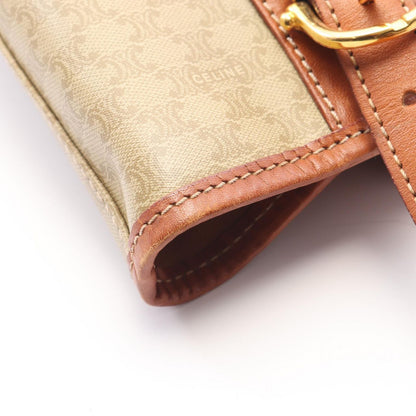 Celine Tote Bag Macadam Beige Brown Leather — view 6