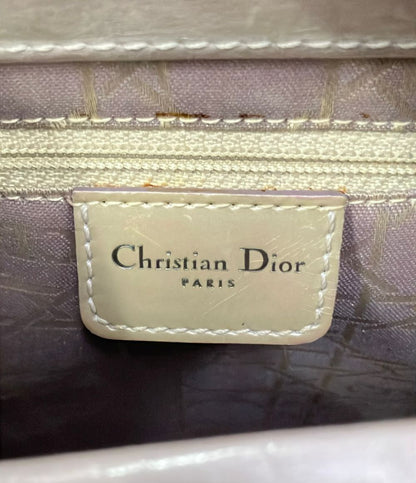 Dior 2-Way Shoulder Bag Patent Malice Pearl — view 6