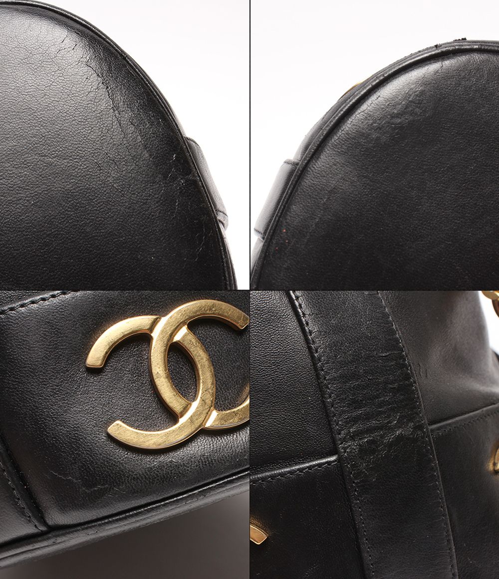 Chanel Chain Shoulder Bag Gold Drawstring Lambskin Triple CC Logo — view 7