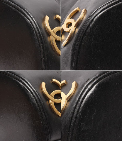 Chanel Chain Shoulder Bag Gold Drawstring Lambskin Triple CC Logo — view 5