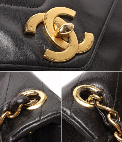 Chanel Chain Shoulder Bag Crossbody Gold V-stitch Chevron Singlechain — view 8