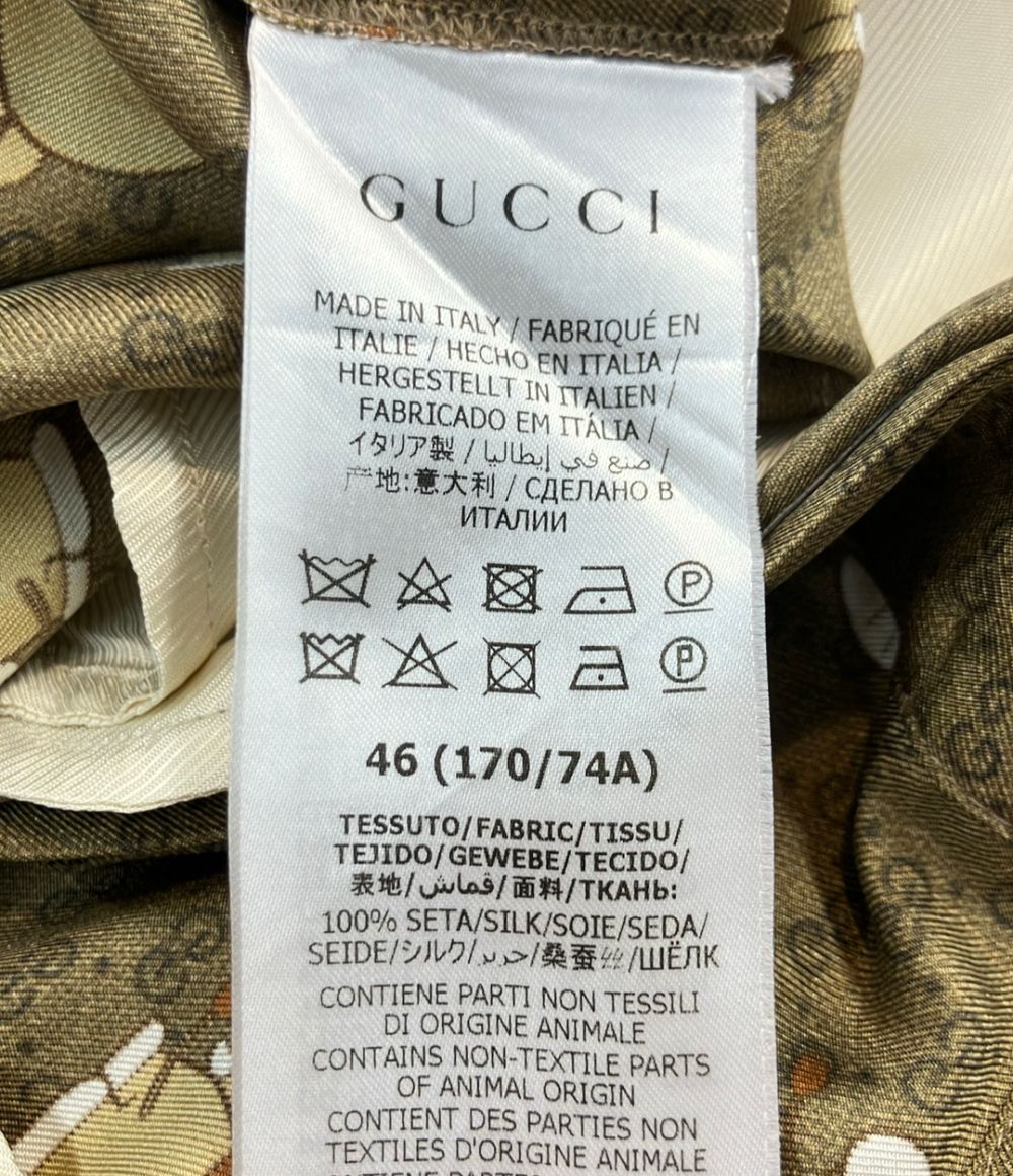 Gucci Silk 100% Shorts GG All Over Print Doraemon 46 — view 4