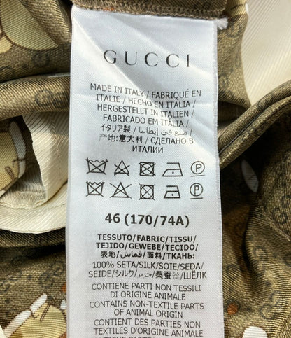 Gucci Silk 100% Shorts GG All Over Print Doraemon 46 — view 4