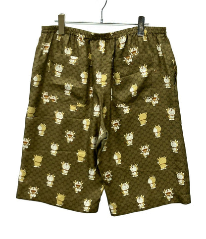 Gucci Silk 100% Shorts GG All Over Print Doraemon 46 — view 2
