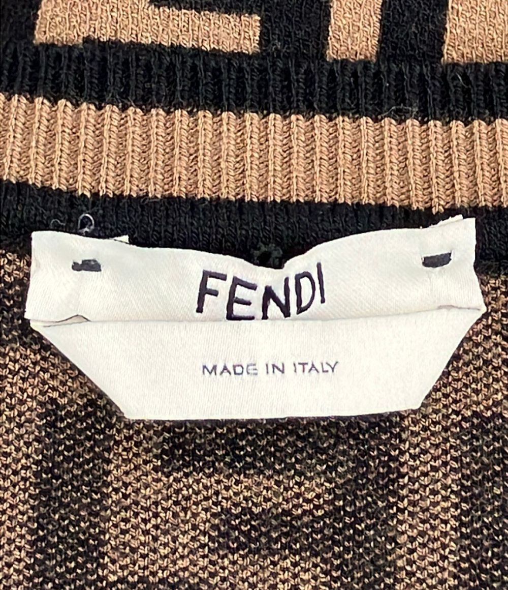 Fendi FF Motif Short Sleeve Knit 46 Sweater — view 3