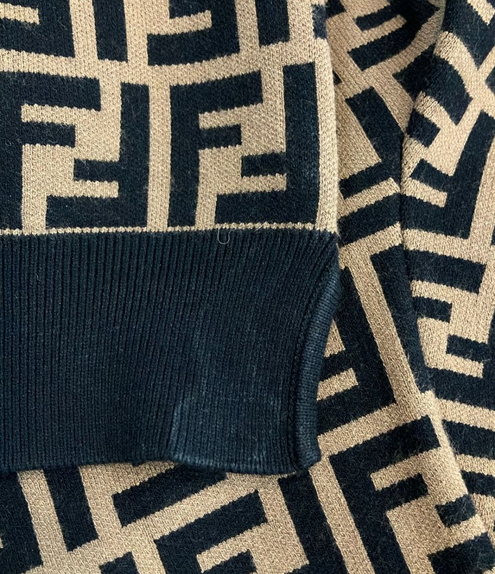 Fendi FF Motif Short Sleeve Knit 46 Sweater — view 6