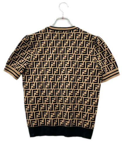 Fendi FF Motif Short Sleeve Knit 46 Sweater — view 2