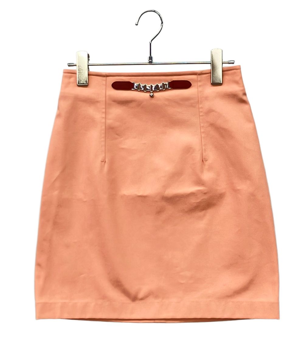 Hermes Metal Motif Buckle Short Skirt 34