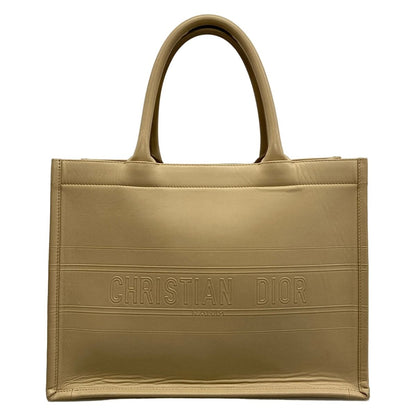 Dior Tote Bag Book Medium Vintage Small Beige