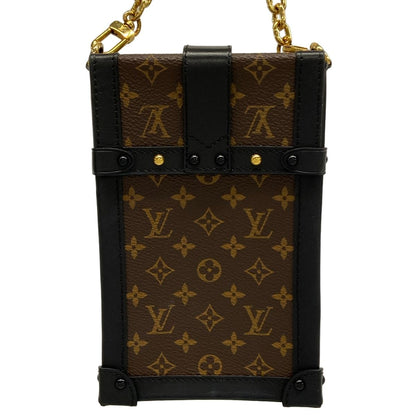 Louis Vuitton Shoulder Bag Monogram Pochette Trunk Vertical Black Leather — view 3