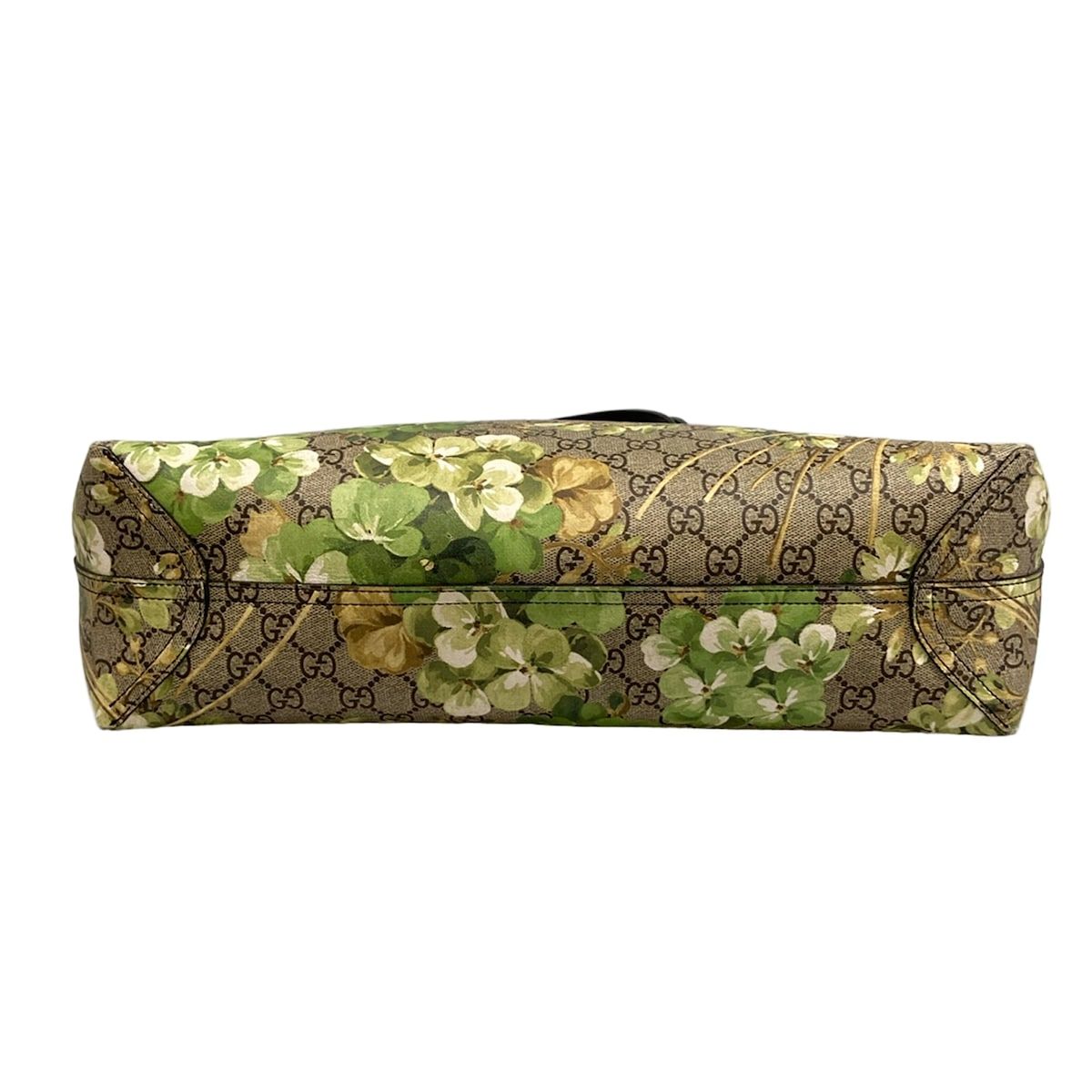 Gucci Tote Bag GG Blooms Medium Reversible Leather Beige Yellow Green Multi — view 5