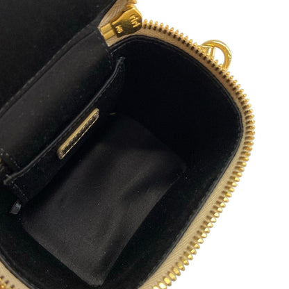 Miu Miu Shoulder Bag Matelasse Micro Gold Leather — view 7