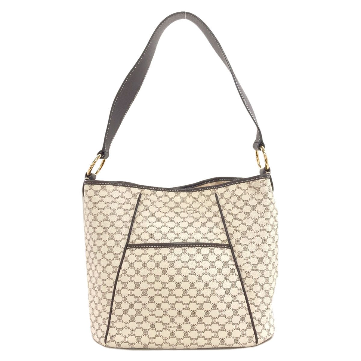 Celine Macadam Shoulder Bag Leather