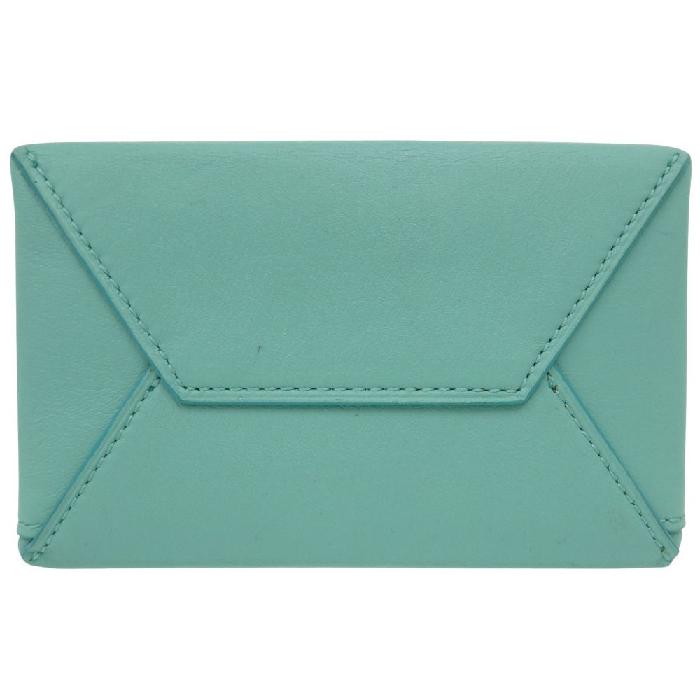 Tiffany & Co Mini Shopping Tote Leather Blue Handbag — view 4