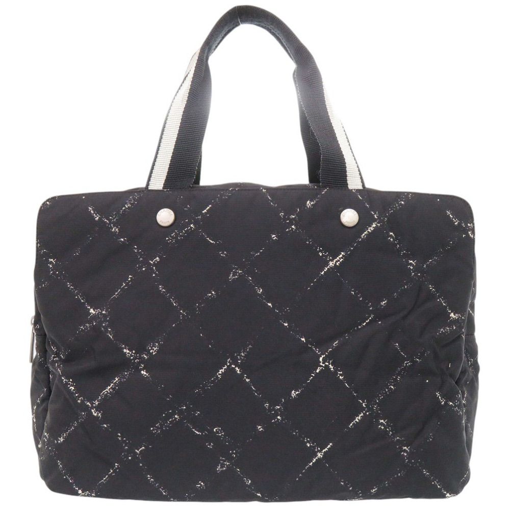 Chanel Travel Line Black Boston Bag