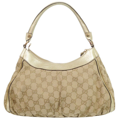 Gucci Guccissima Abbey GG Canvas Beige Gold Handbag — view 3