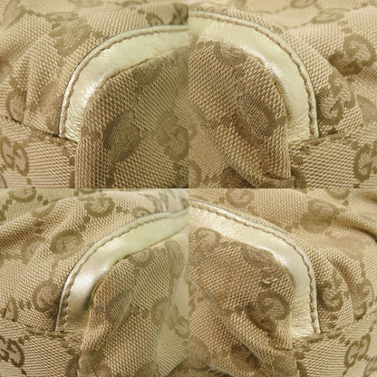 Gucci Guccissima Abbey GG Canvas Beige Gold Handbag — view 5