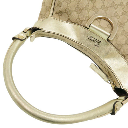 Gucci Guccissima Abbey GG Canvas Beige Gold Handbag — view 8