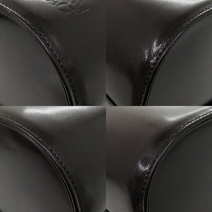 Versace Gianni 2-Way Leather Black Handbag Vanity Bag — view 5
