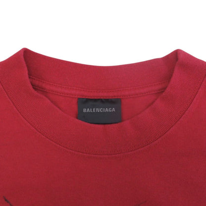 Balenciaga Diy Metal Cotton Red Short Sleeve T-Shirt M — view 3