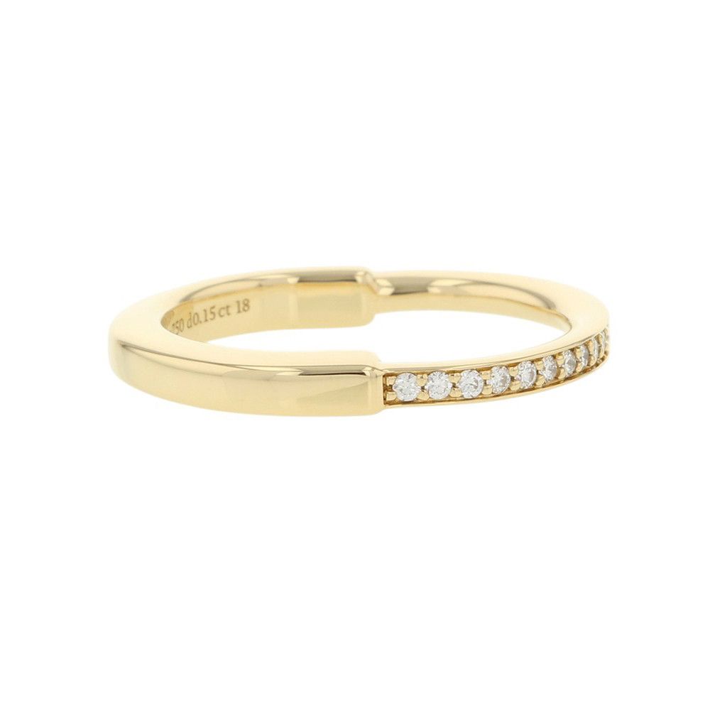 Tiffany & Co Ring Lock Diamond 18k Yellow Gold