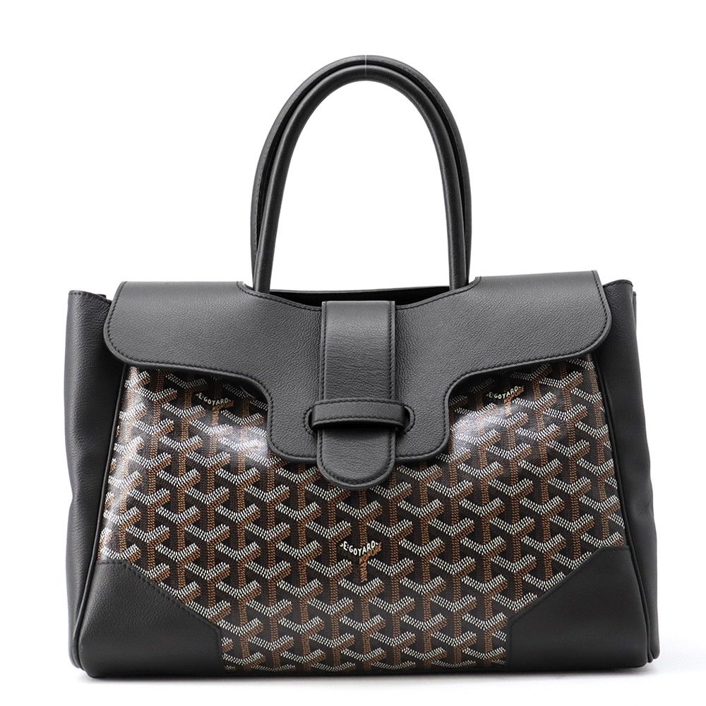 Goyard Handbag Saigon Leather Bag Black