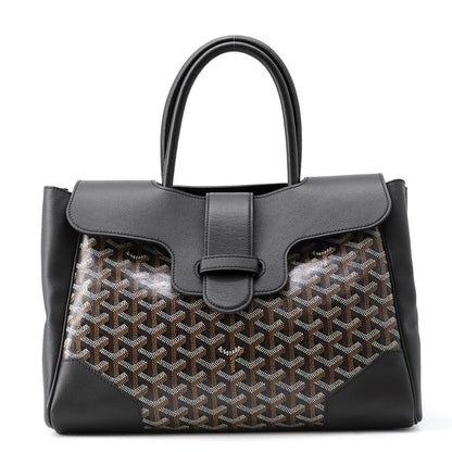 Goyard Handbag Saigon Leather Bag Black