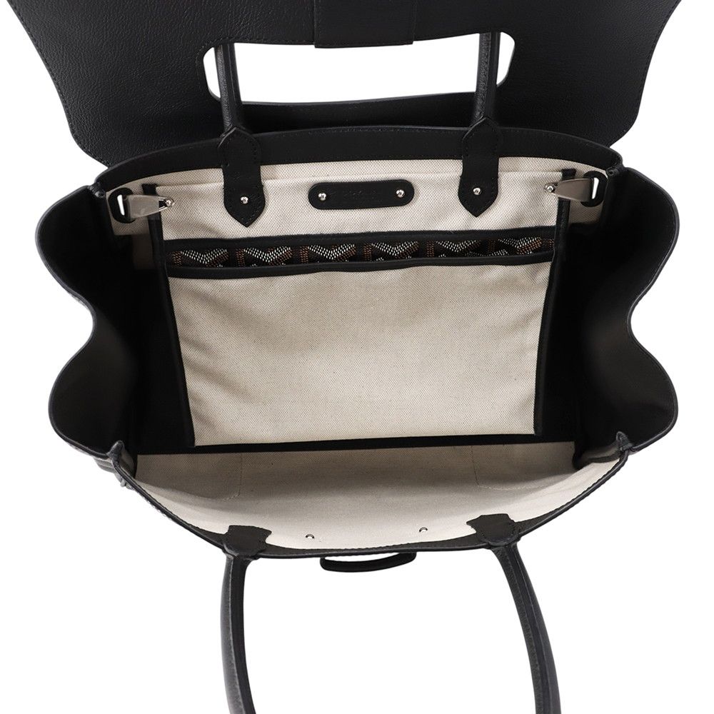 Goyard Handbag Saigon Leather Bag Black — view 5