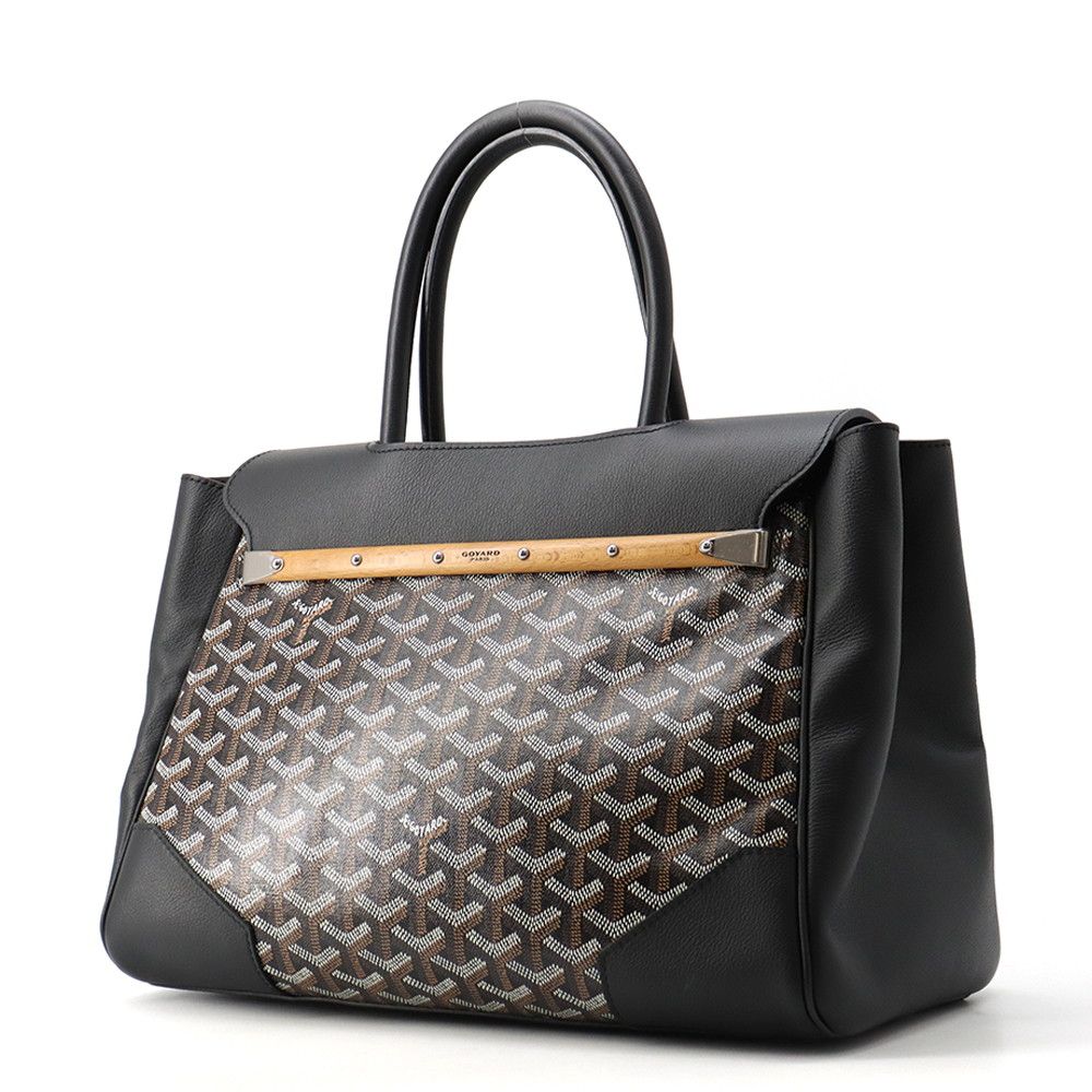 Goyard Handbag Saigon Leather Bag Black — view 2