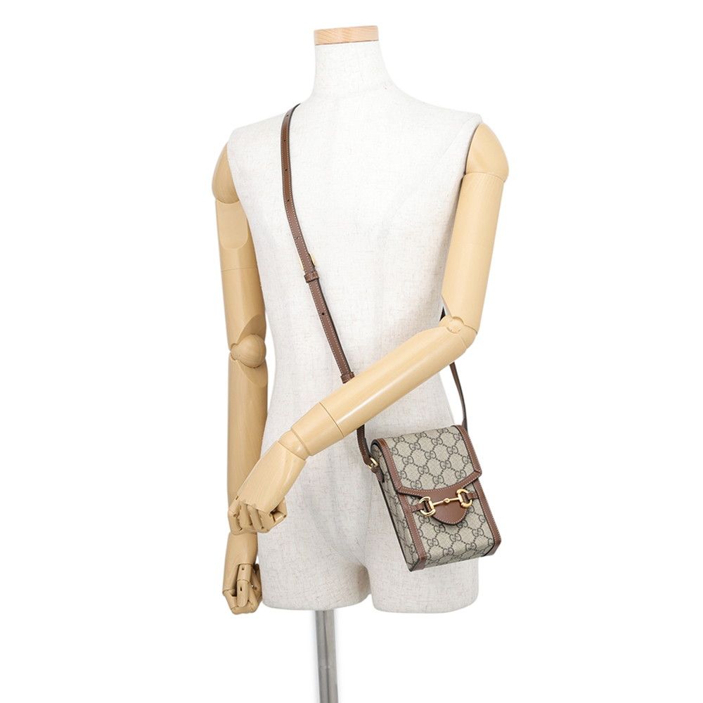 Gucci Shoulder Bag GG Supreme Horsebit 1955 — view 4