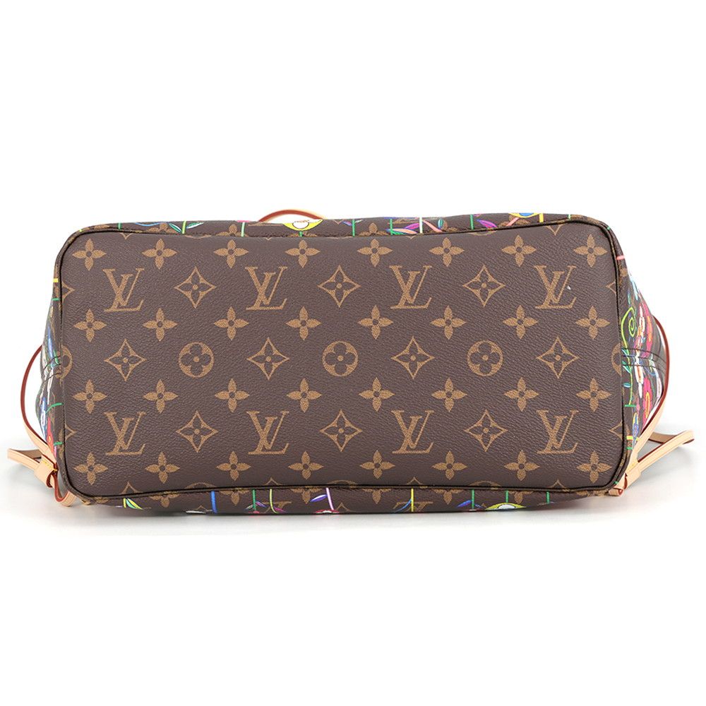 Louis Vuitton Tote Monogram LV TM Neverfull MM Takashi Murakami — view 3