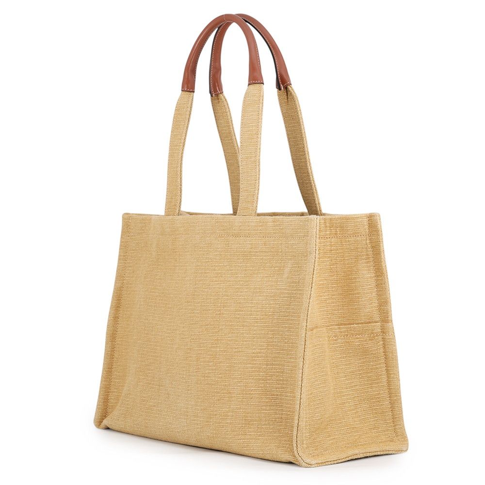 Celine Tote Bag Triomphe Cabas Thais Large Canvas Leather — view 2