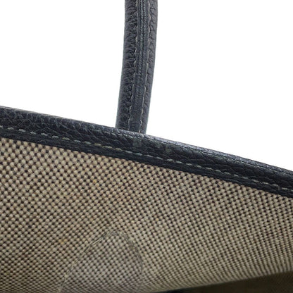 Hermes Tote Bag Garden Party PM Beige Black Silver Toile H Buffalo — view 8