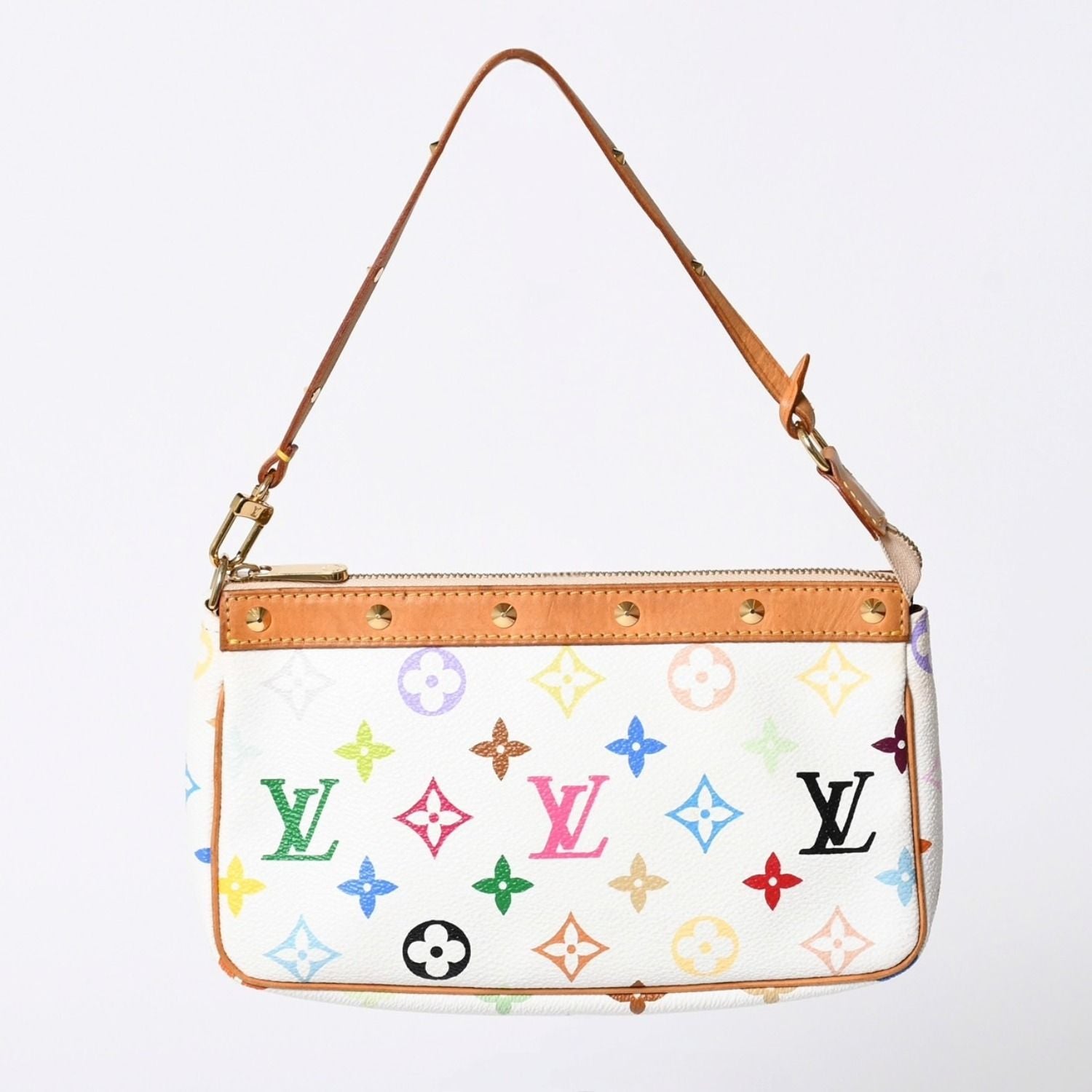 Louis Vuitton Pochette Accessoires Pouch Monogram Multicolor Takashi Murakami