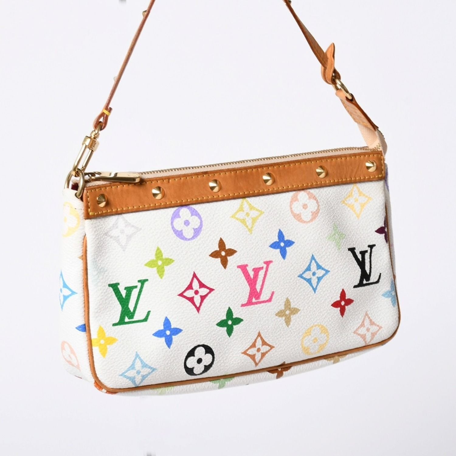 Louis Vuitton Pochette Accessoires Pouch Monogram Multicolor Takashi Murakami — view 3