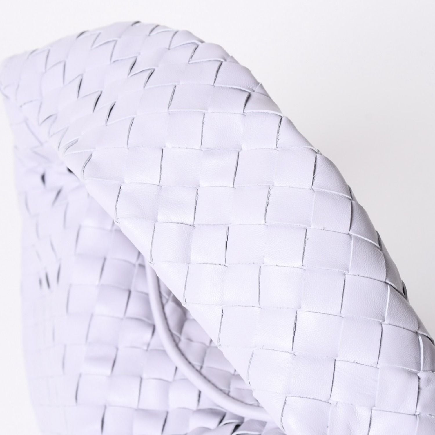 Bottega Veneta Small Hop Intrecciato Bag Leather Purple — view 4