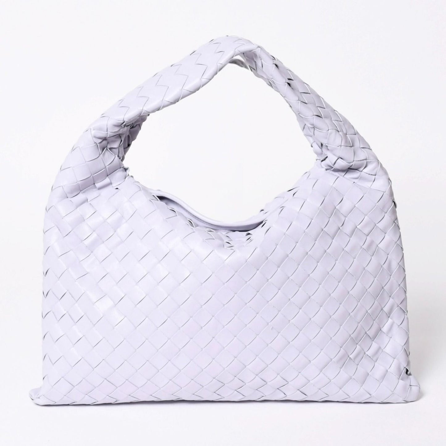 Bottega Veneta Small Hop Intrecciato Bag Leather Purple