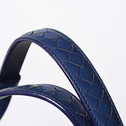 Bottega Veneta Garda Intrecciato Tote Bag Leather Navy Blue — view 7