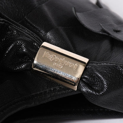 Saint Laurent Tropez Tiered Frill Bag Black Gold — view 6
