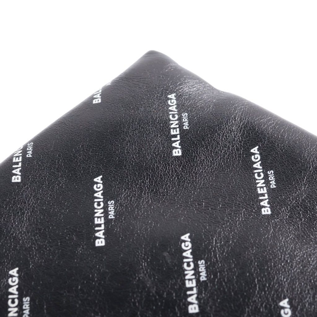Balenciaga Logo Clutch Handbag Black — view 7