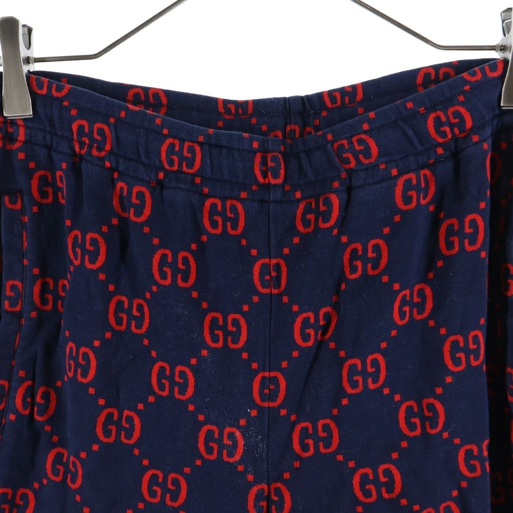 Gucci Jacquard Sweatpants GG All Over Print Navy — view 3