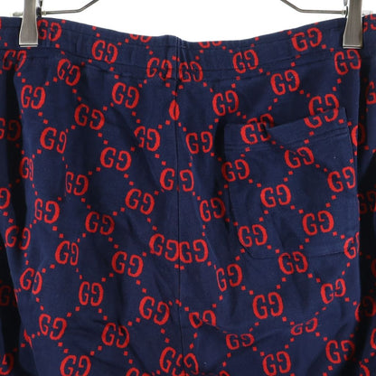Gucci Jacquard Sweatpants GG All Over Print Navy — view 4