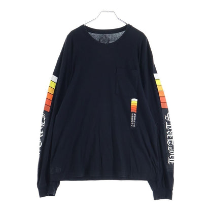 Chrome Hearts Neon Bar Logo Long Sleeve Tee Gradient Print T-Shirt Black — view 2