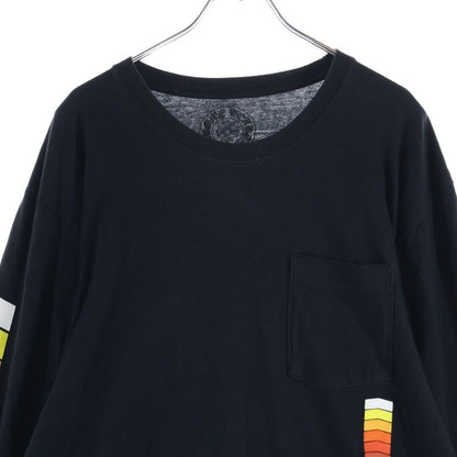 Chrome Hearts Neon Bar Logo Long Sleeve Tee Gradient Print T-Shirt Black — view 3