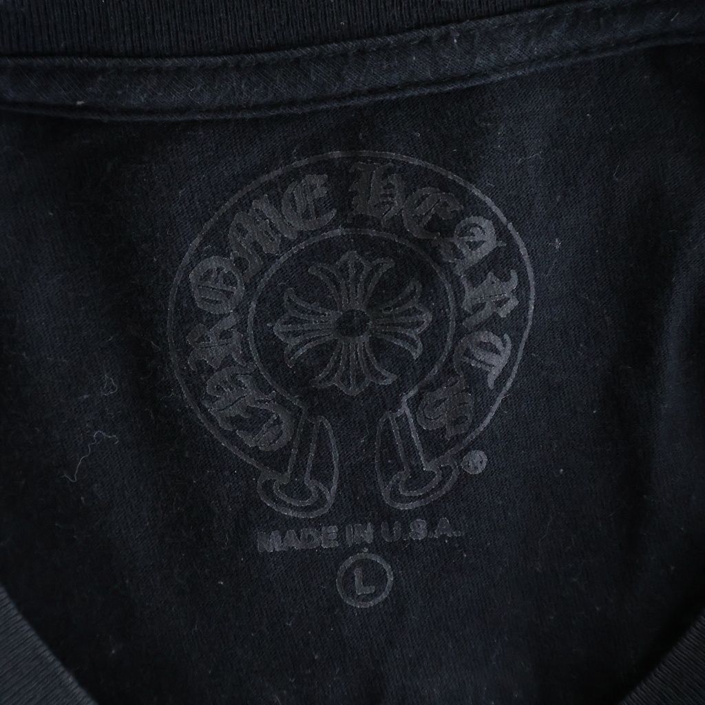 Chrome Hearts Neon Bar Logo Long Sleeve Tee Gradient Print T-Shirt Black — view 7