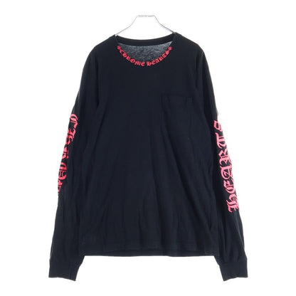 Chrome Hearts Neck Logo Long Sleeve Tee Top Black T-Shirt