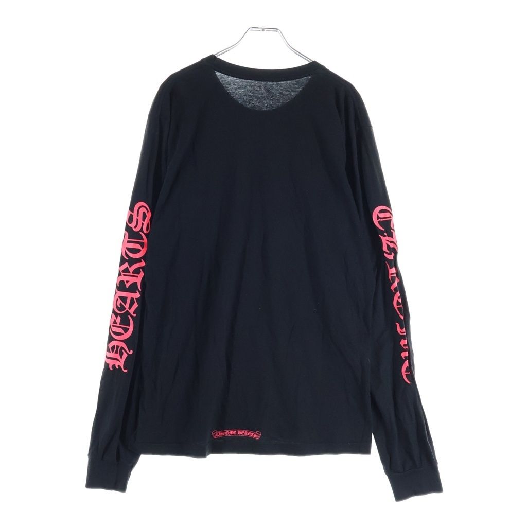Chrome Hearts Neck Logo Long Sleeve Tee Top Black T-Shirt — view 2
